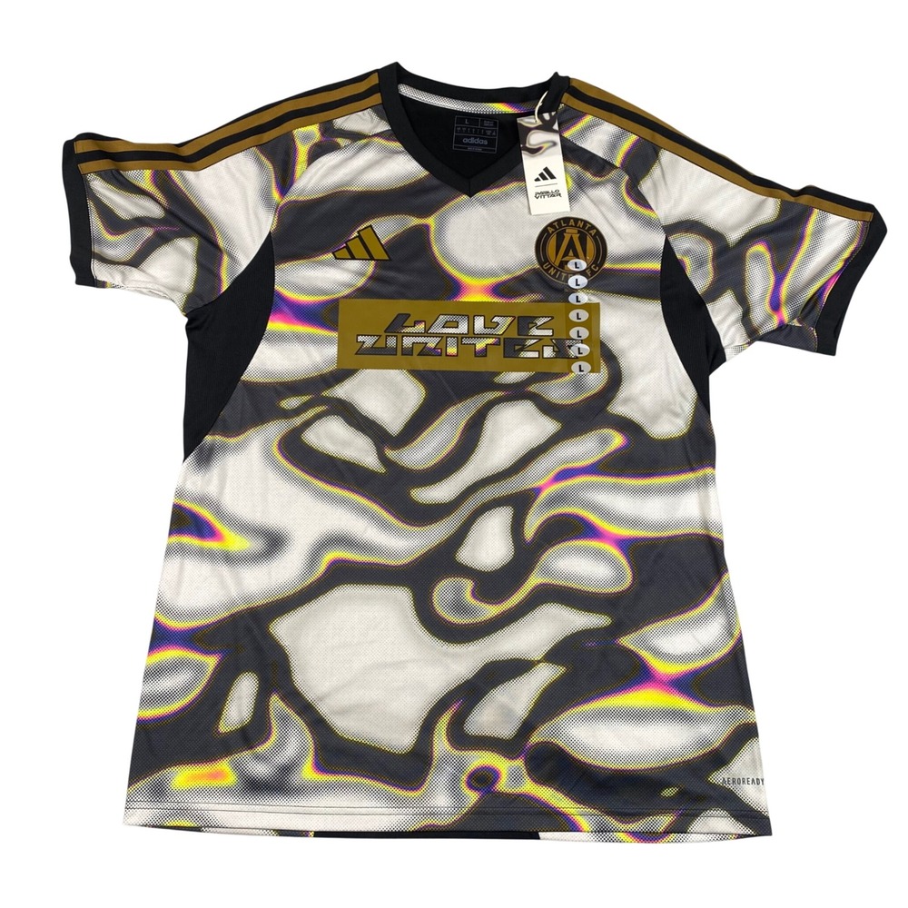 Adidas‎ Atlanta United FC Pride Jersey Pabllo Vittar Love Unites Black Gold NEW